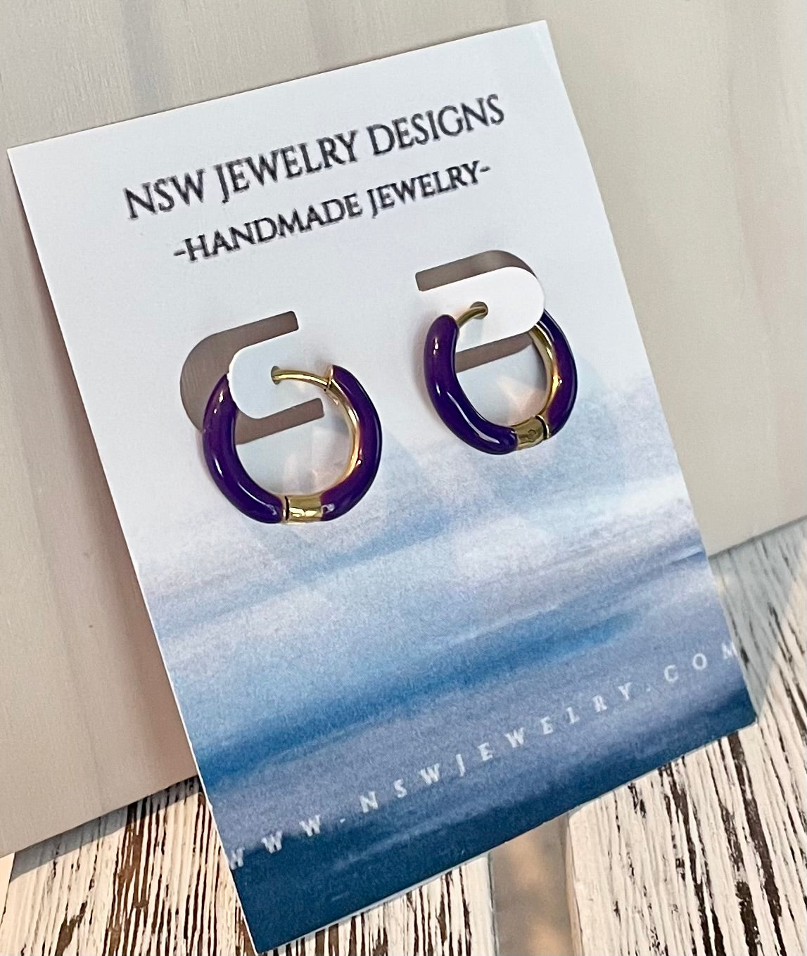 Plum Earrings