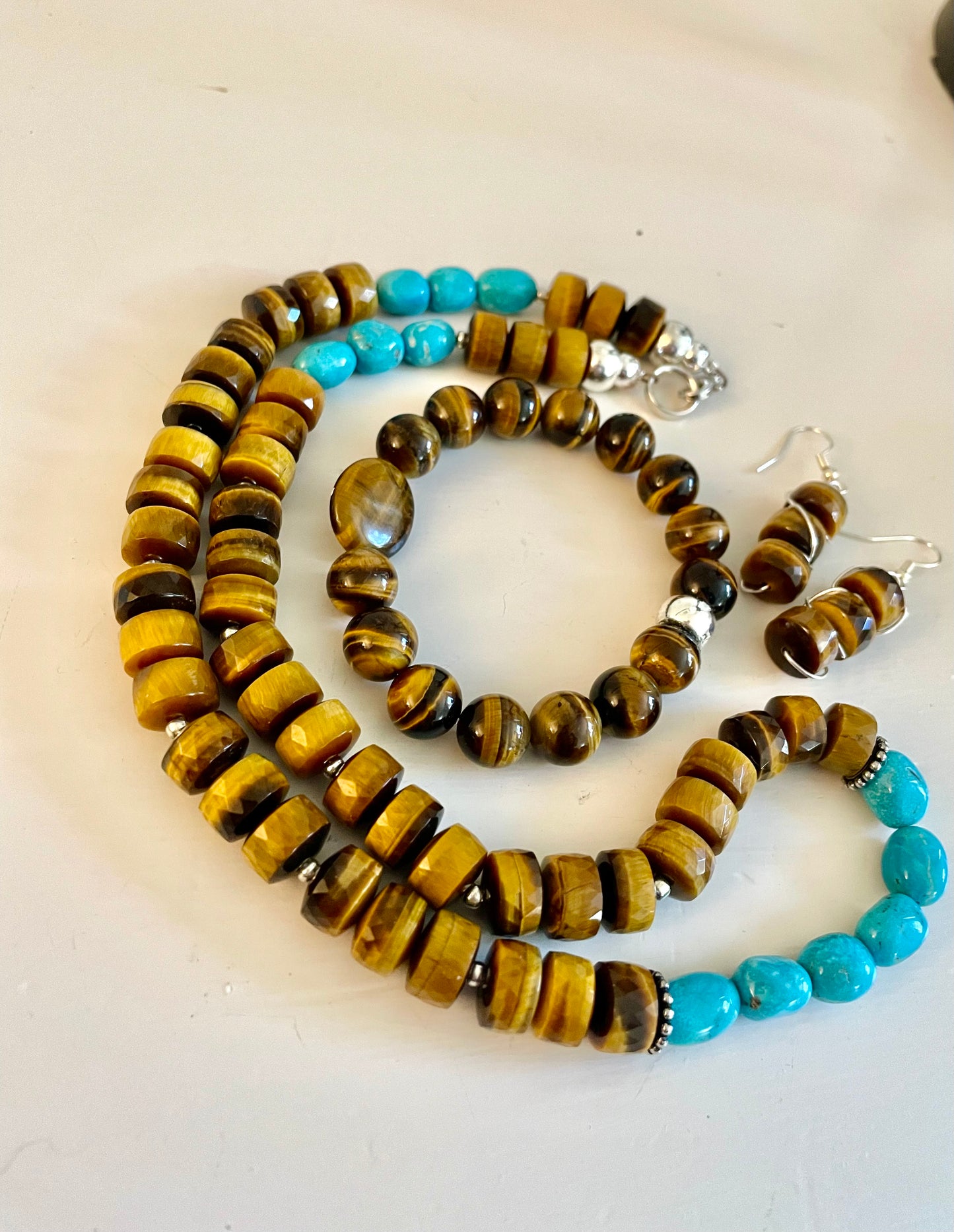 Turquoise and Tiger’s Eye Necklace