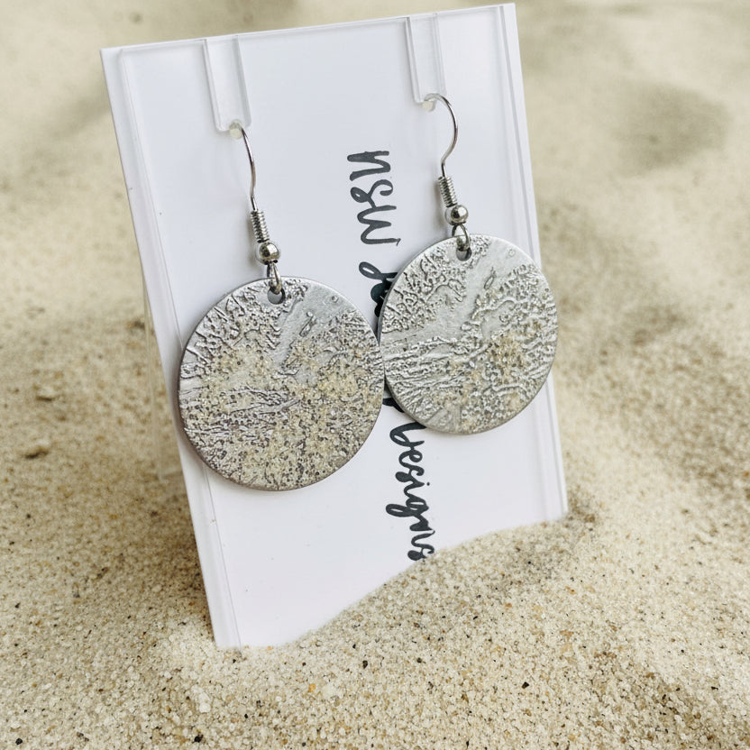 Ocean Etched Earrings