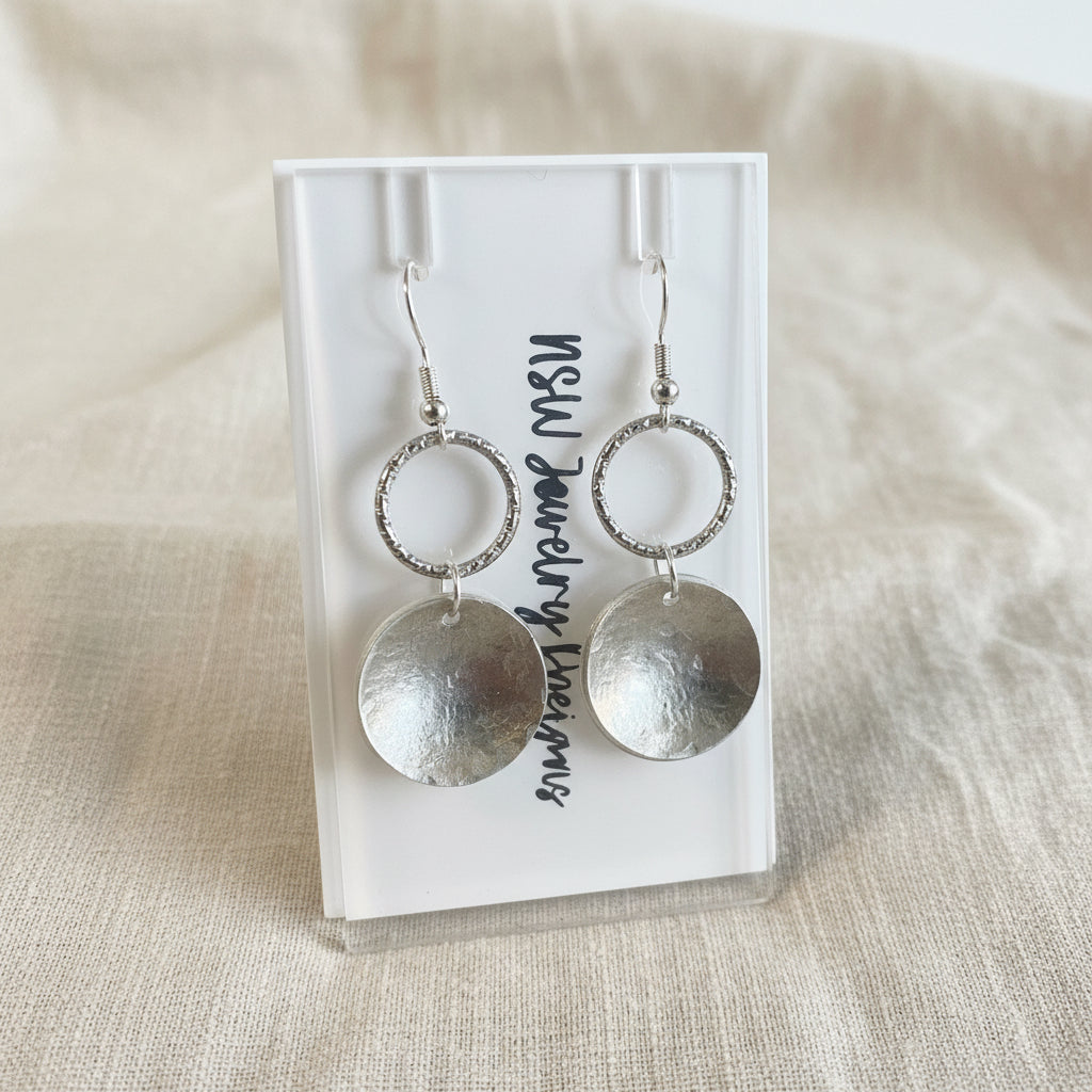 Silver Bowl Earrings