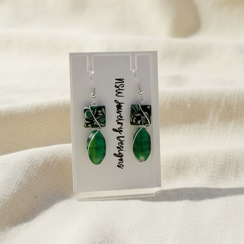 Malachite Earrings