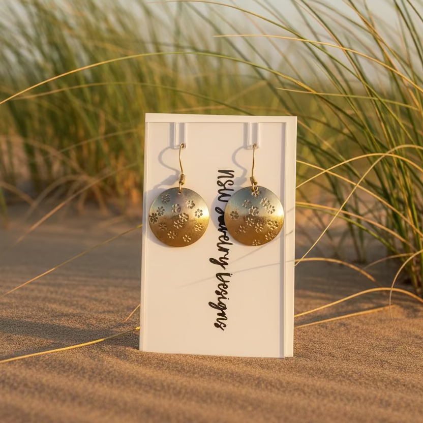 Gold Daisy Earrings
