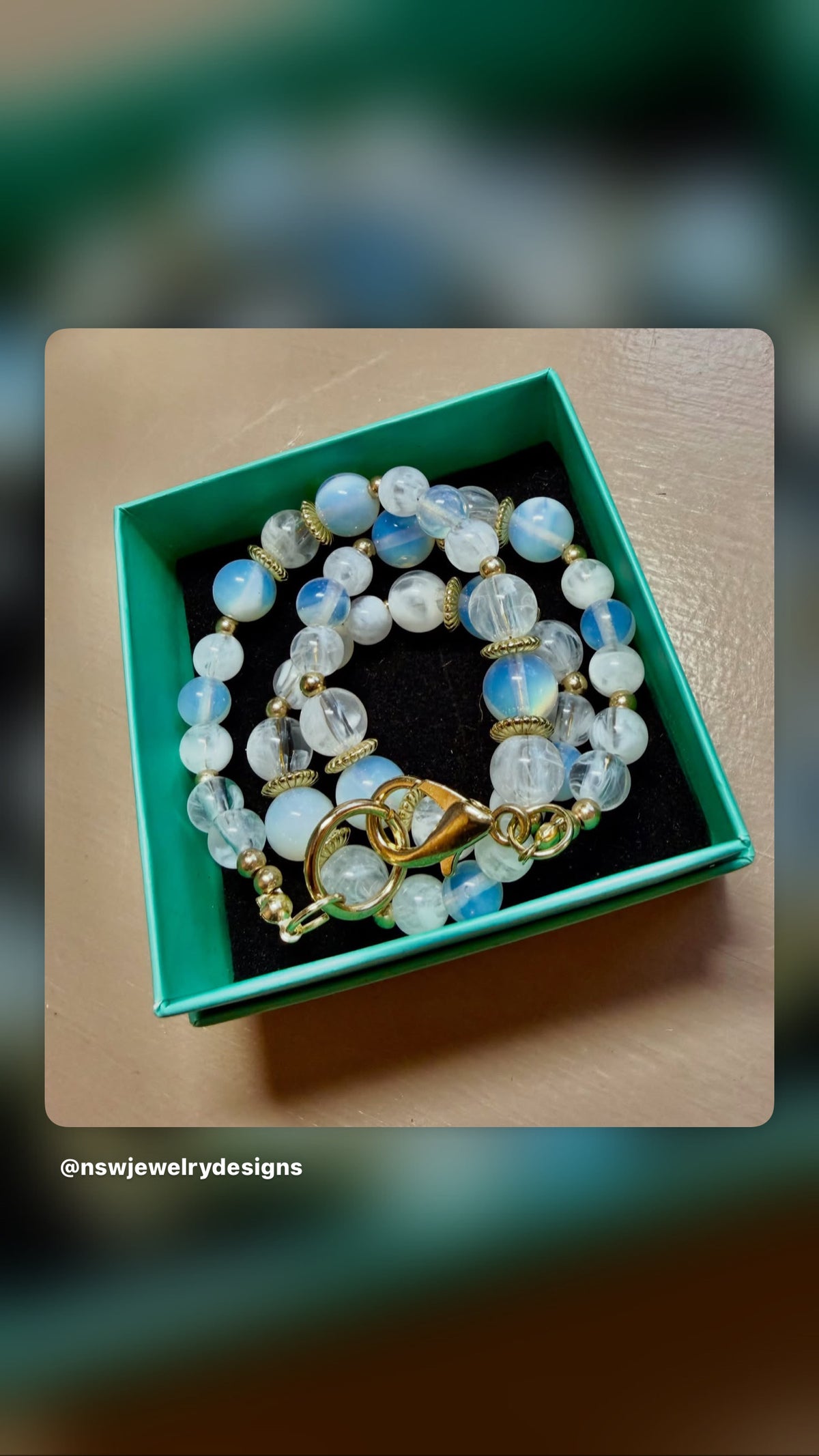 Blue Bead Necklace