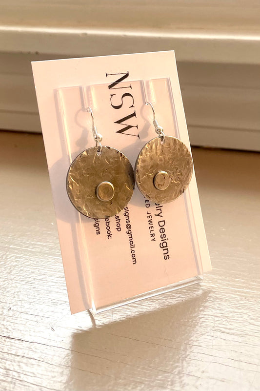 Silver Rivet Earrings