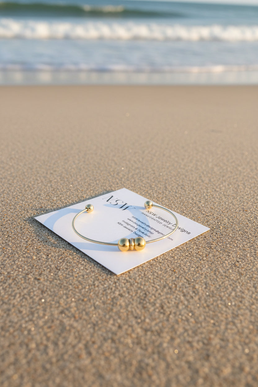 Gold Ball Bangle