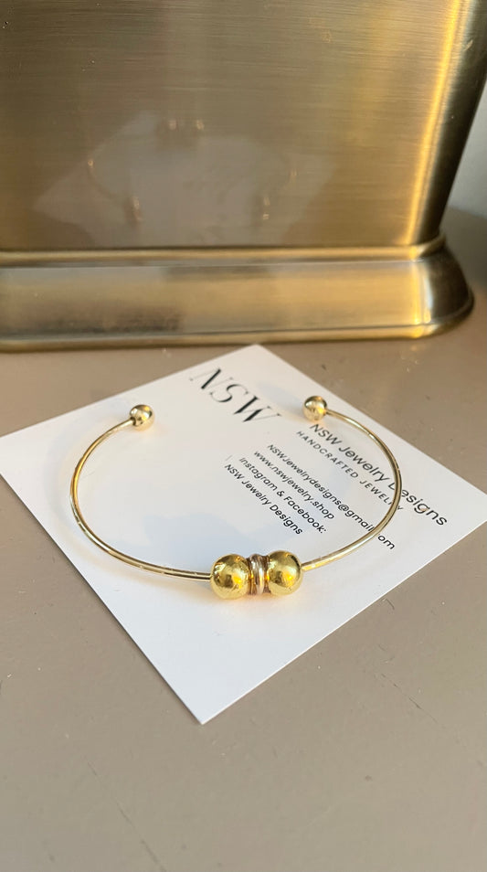 Gold Ball Bangle