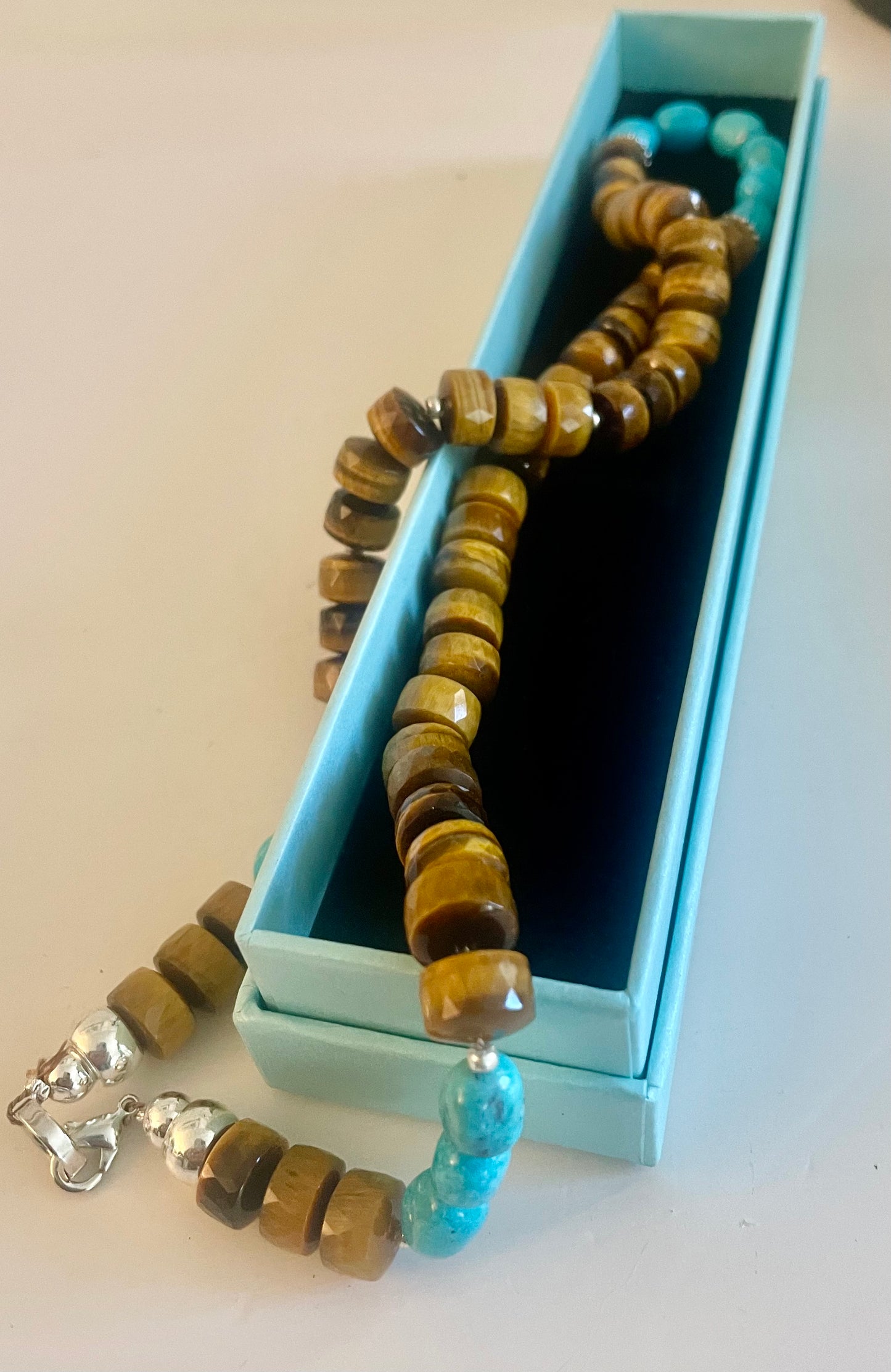 Turquoise and Tiger’s Eye Necklace