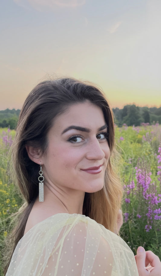 Circle and Bar Earrings