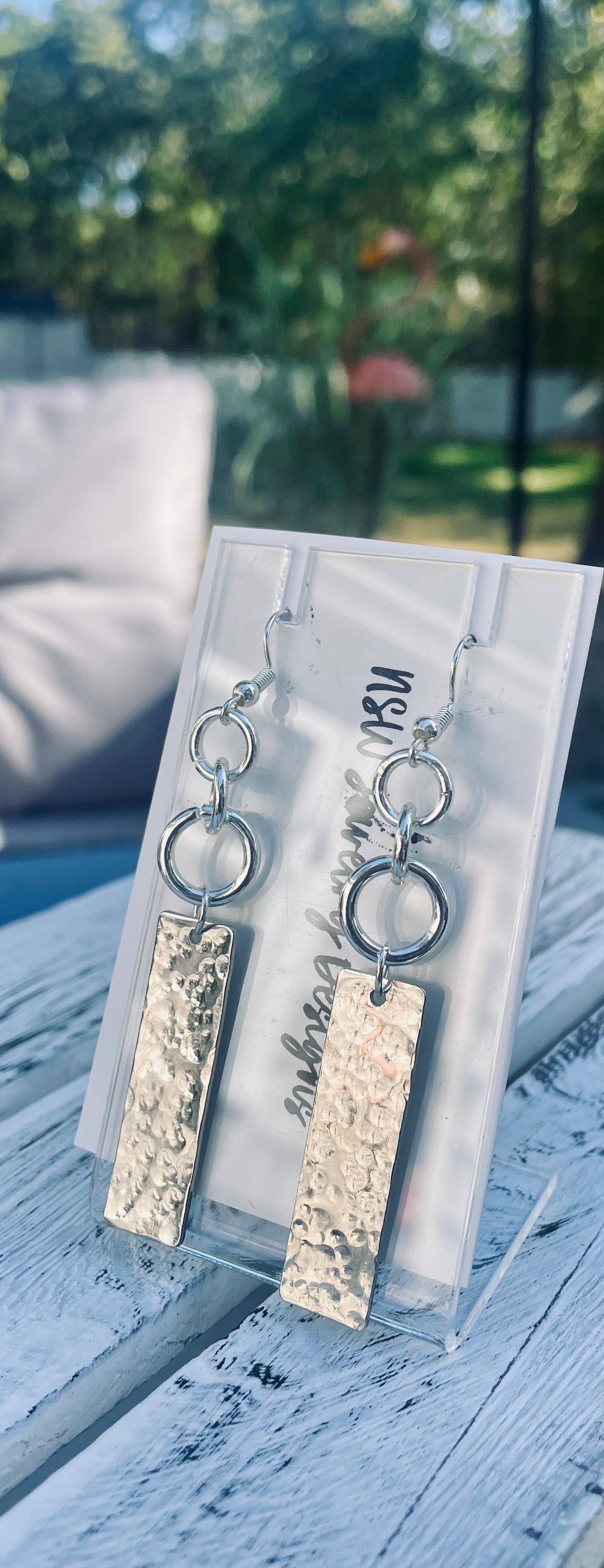Circle and Bar Earrings