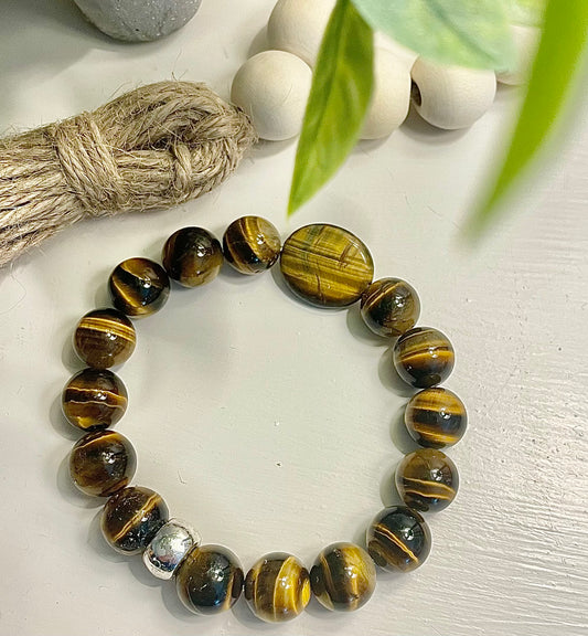 Tigers Eye Beaded Bracelet
