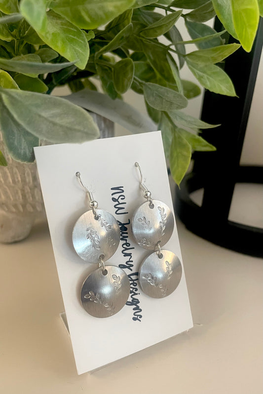Aluminum Double Fern Earrings