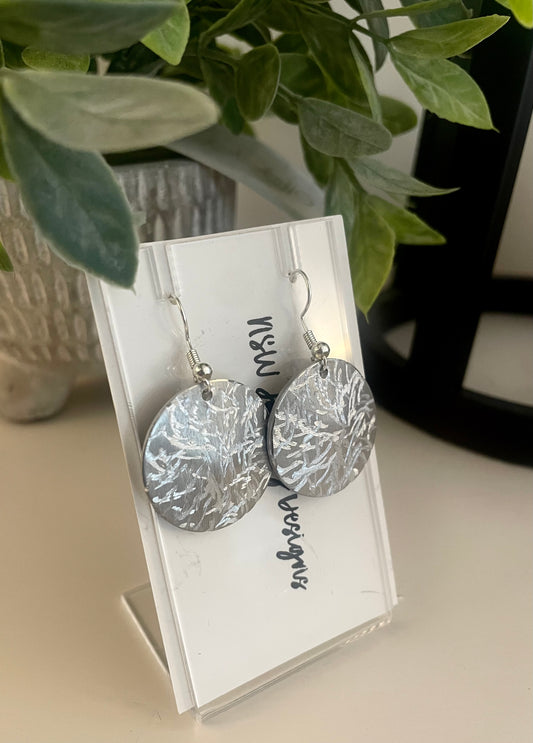 Aluminum Etched Earrings