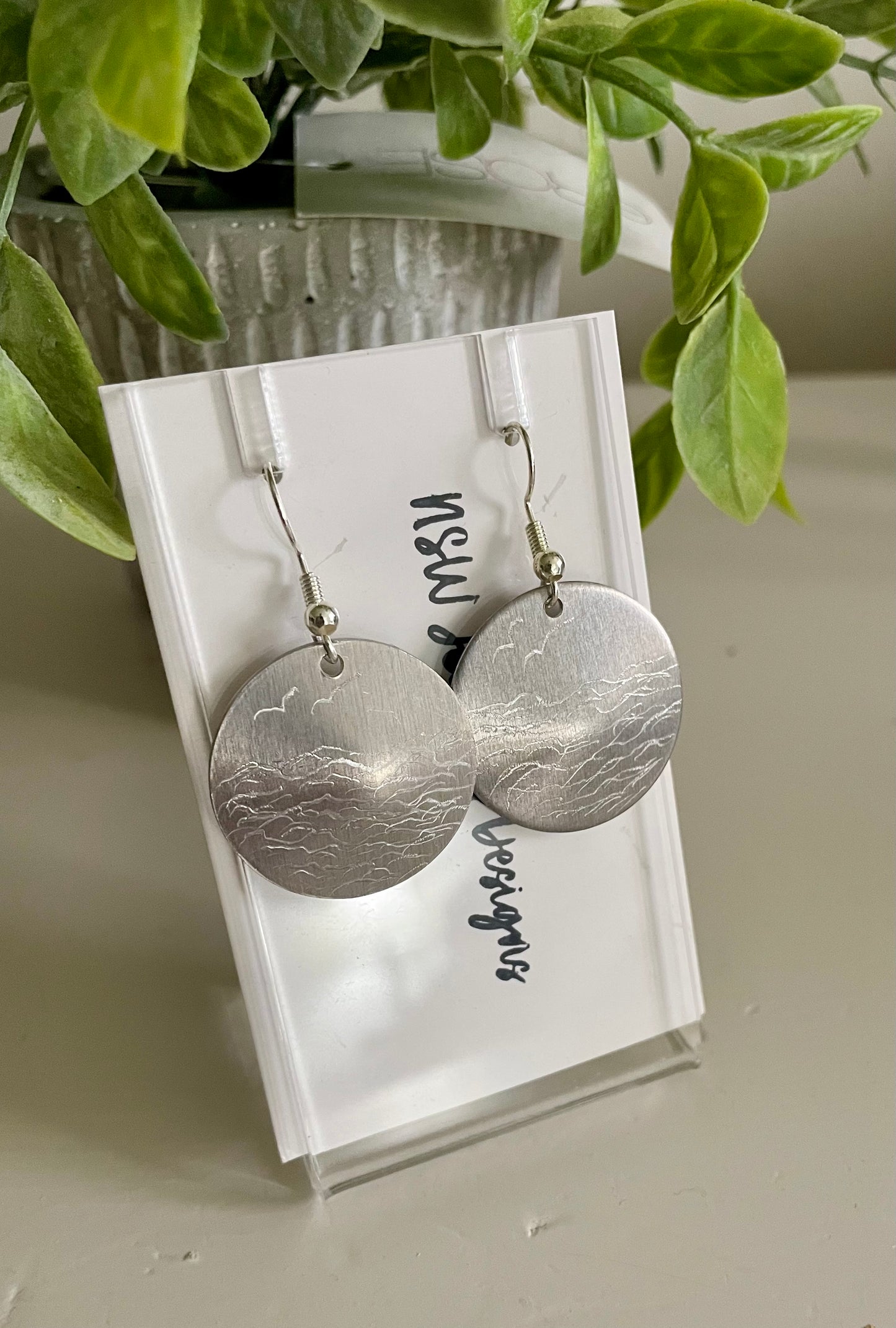 Ocean Etched Earrings