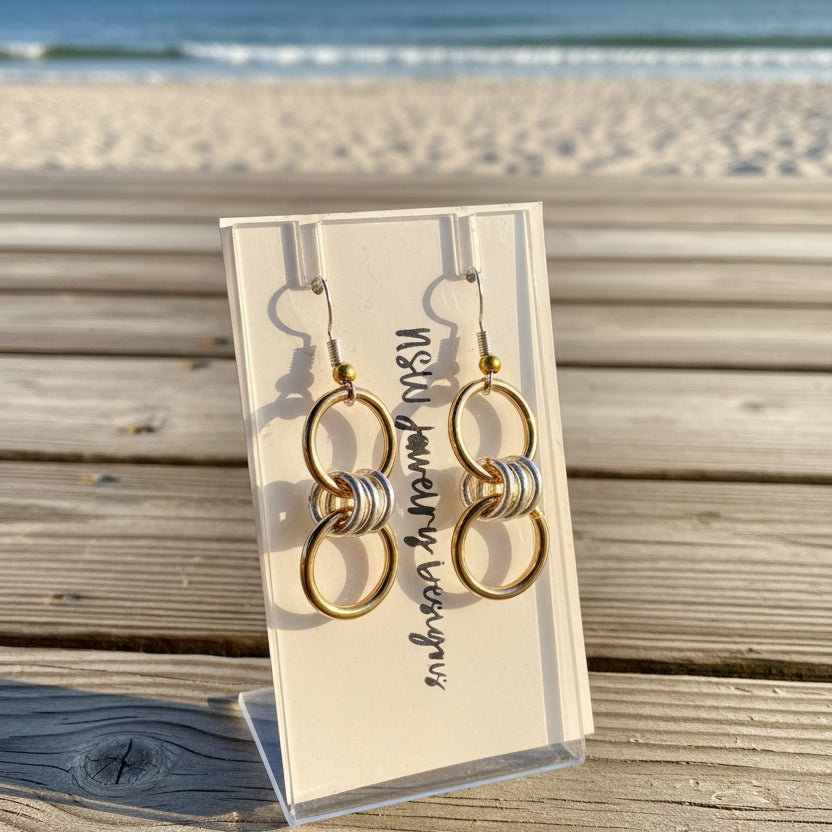 Mixed Metal Earrings