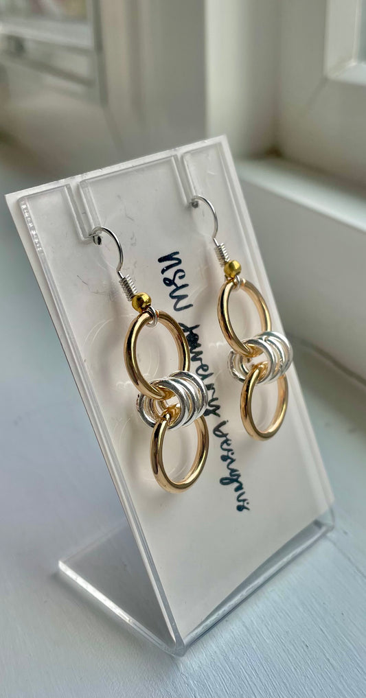 Mixed Metal Earrings