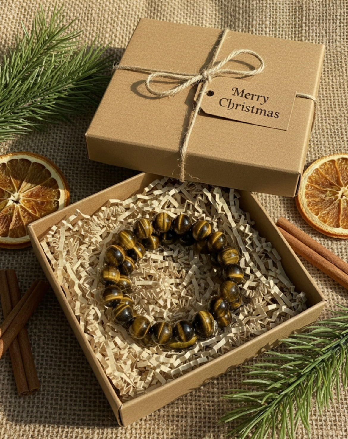 Tigers Eye Beaded Bracelet