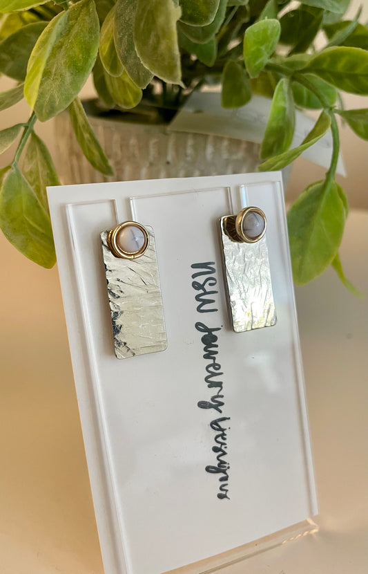 Stud earring with Earring Jacket