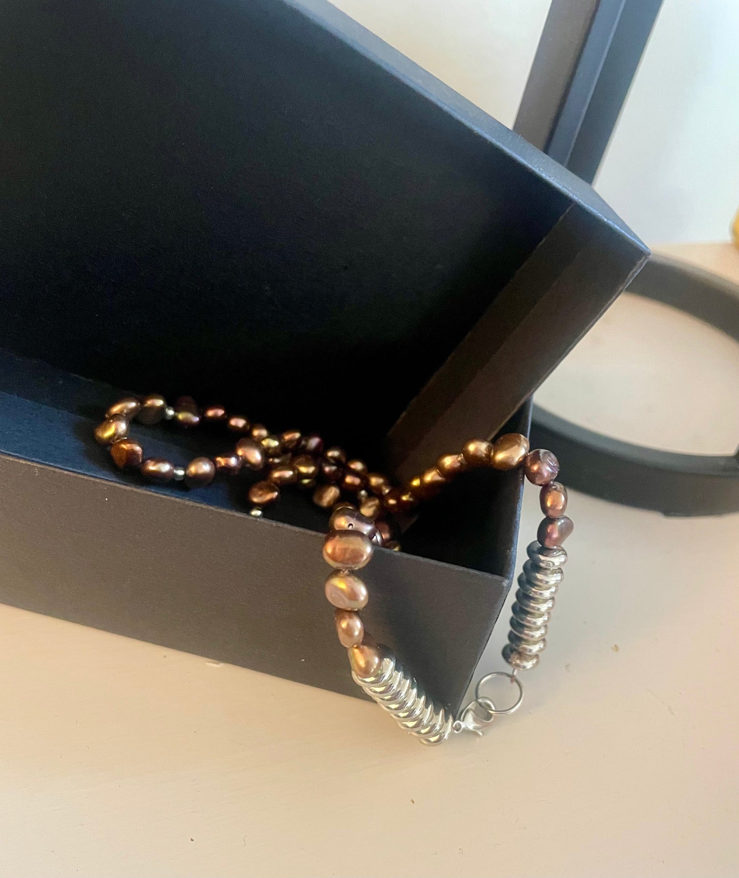 Deep maroon Beaded Necklace