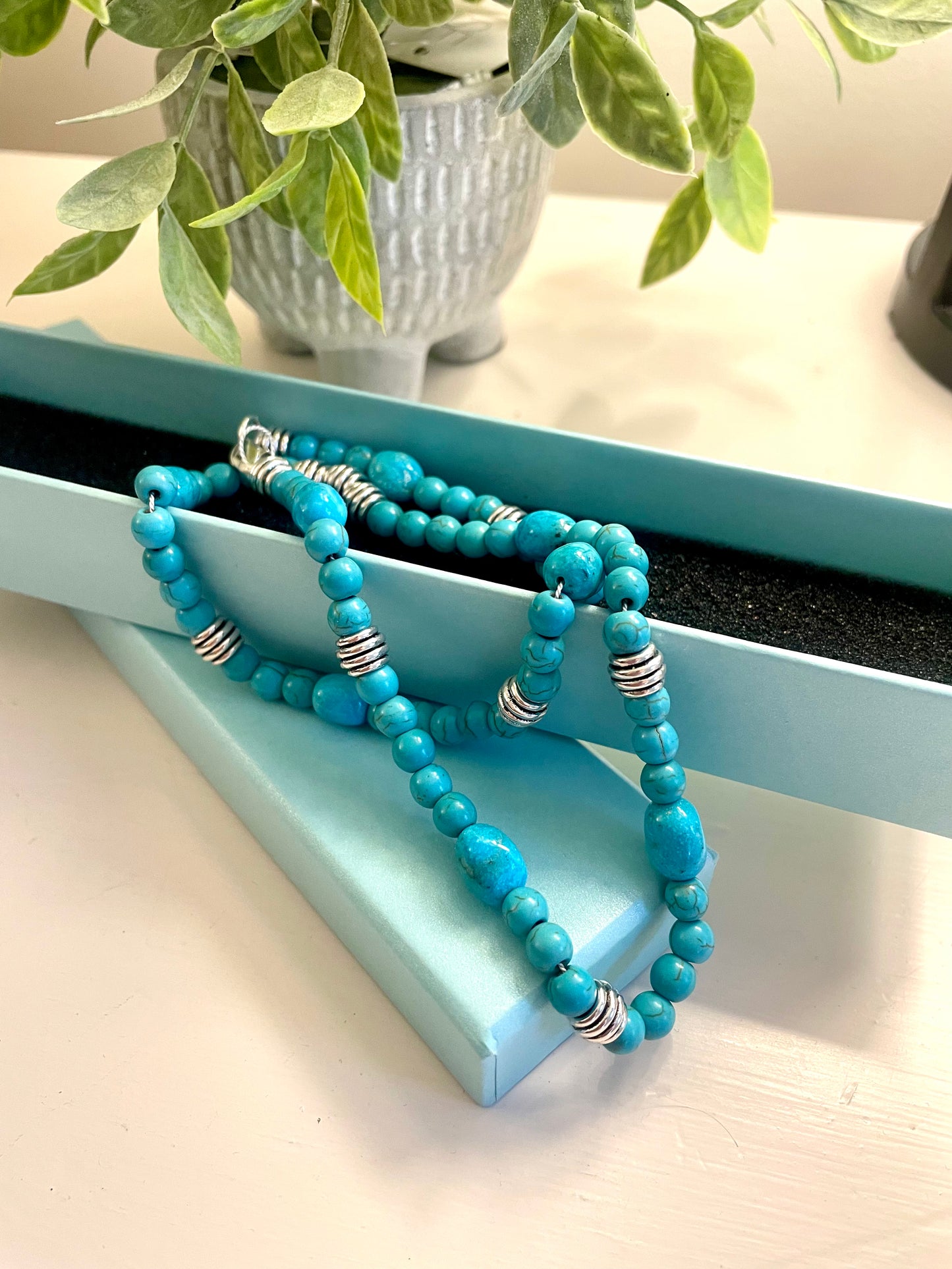 Turquoise and Silver Necklace