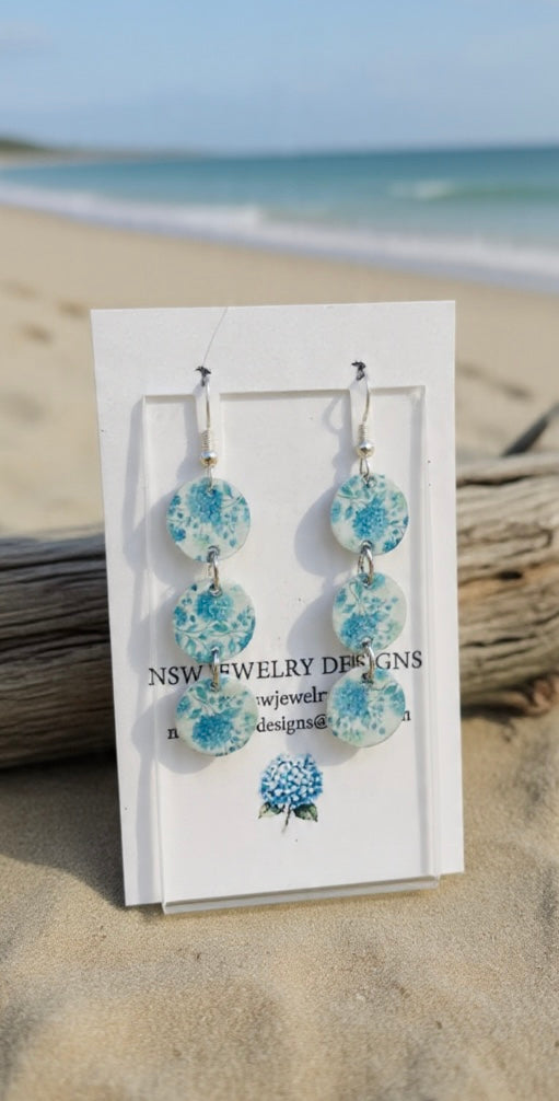 Hydrangea Dangle Earrings