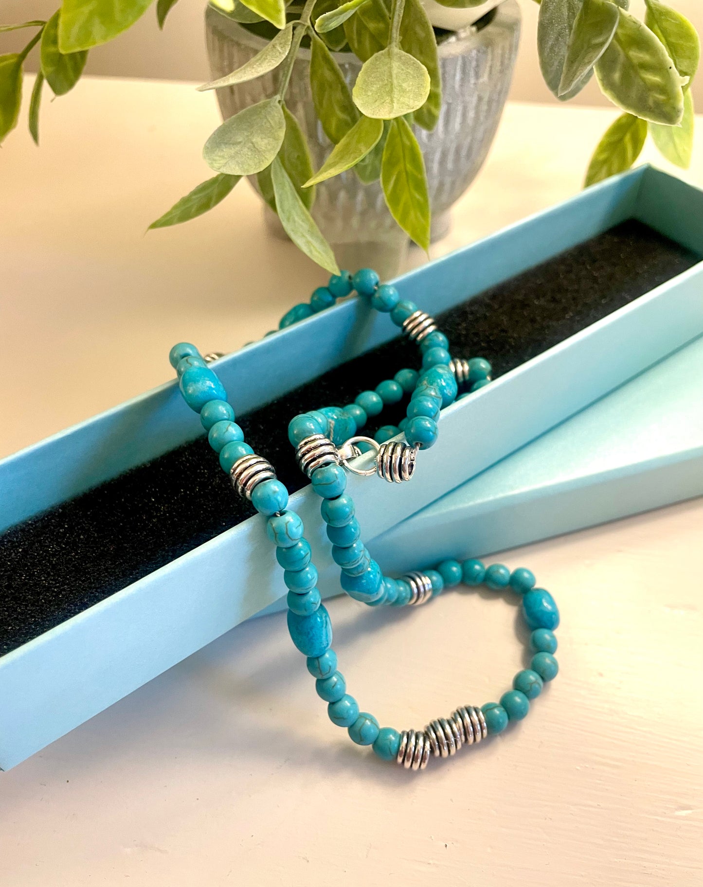 Turquoise and Silver Necklace