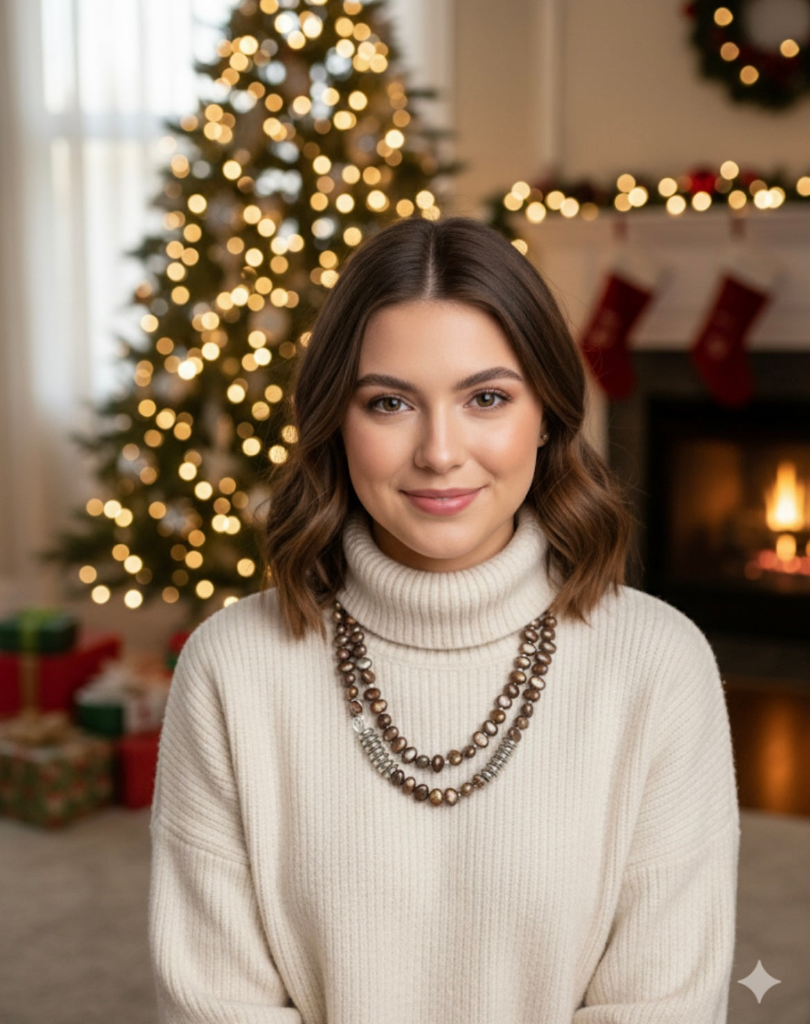 Deep maroon Beaded Necklace