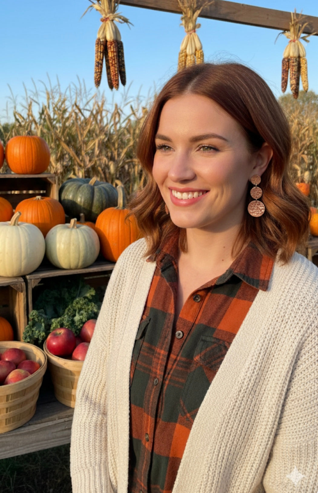 Double Round Earrings