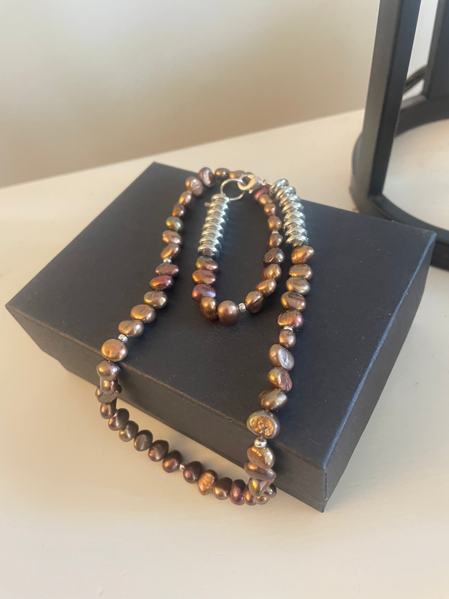 Deep maroon Beaded Necklace